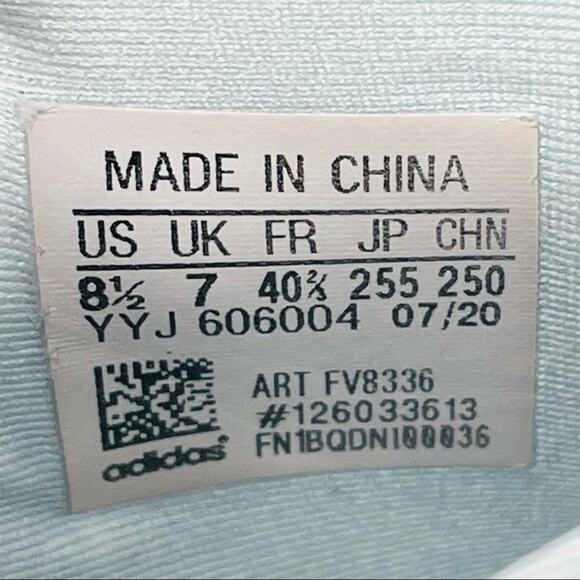 Adidas Primeblue Ultraboost 20 Women Athletic/Running Shoes Size 8.5 White Blue - Picture 6 of 16